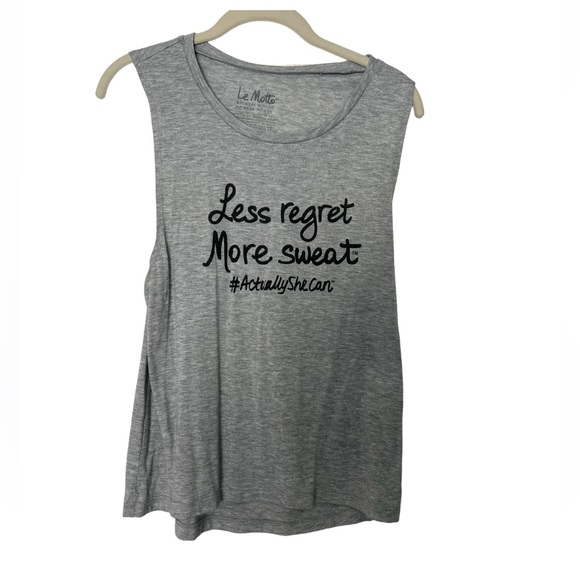 BRAND NEW “Less Regret More Sweat” tank top - Picture 1 of 3